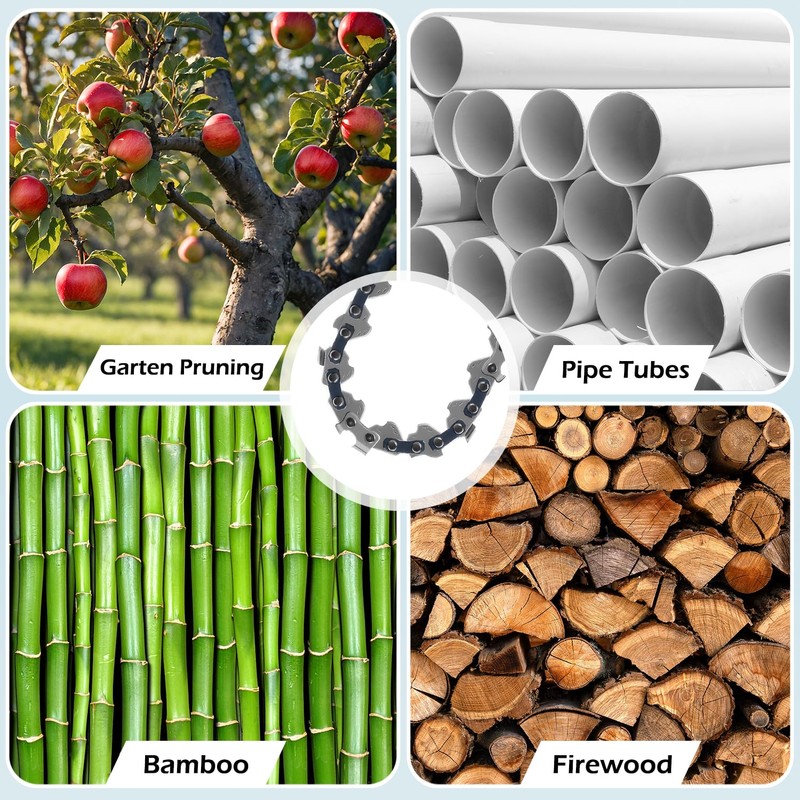 3 Pack 8 Inch Chainsaw Chain Replacement Chain Mini Replacement