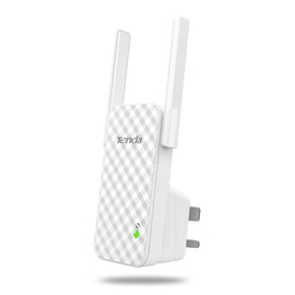 Tenda A9 N300 Universal Range Extender, Broadband/Wi-Fi Extender, Wi-Fi Booster/Hotspot, Plug and Play, UK Plug