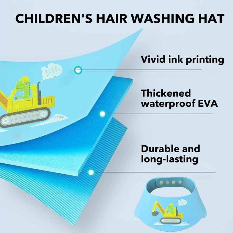2 Pack Adjustable Baby Shower Caps – Soft Hair Washing