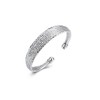 Sterling Silver Multi Line Diamond Cut Bangle Bracelet