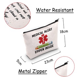 JXGZSO Funny Medical Gifts Emergency Medical Makeup Bag First Responder Paramedic Gifts Nursing Cosmetic Bag