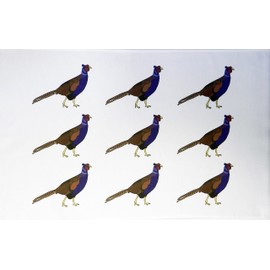 Half a Donkey The Pleasant Pheasant Large Cotton Tea Towel