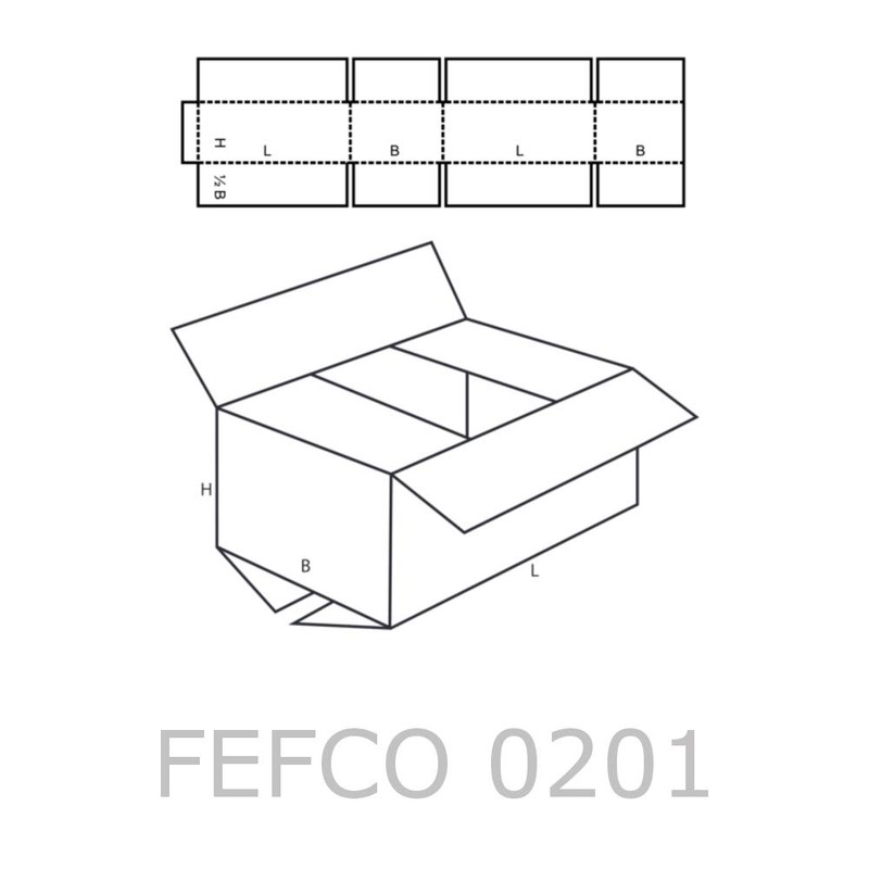 25 Folding Boxes 460 x 220 x 200 mm, Corrugated