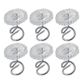 Zerodis DIY Clear Twist Pins Heads Twisty Pin for Upholstery, Ideas Bedskirt Pins for Holds Bedskirts for Hold Slipcovers and Bedskirts Decoration (30Pcs)