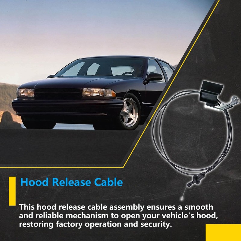 912-475 Hood Latch Release Cable Assembly with Handle Fit for