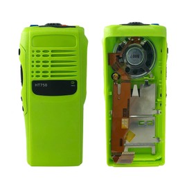 Amasu Green Replacement No-Keypad Housing Case Front Cover Compatible with HT750 Portable Radio (Speaker+Mic)