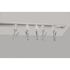 Recessed Ceiling Curtain Track Set (10' in 2 Sections-White)