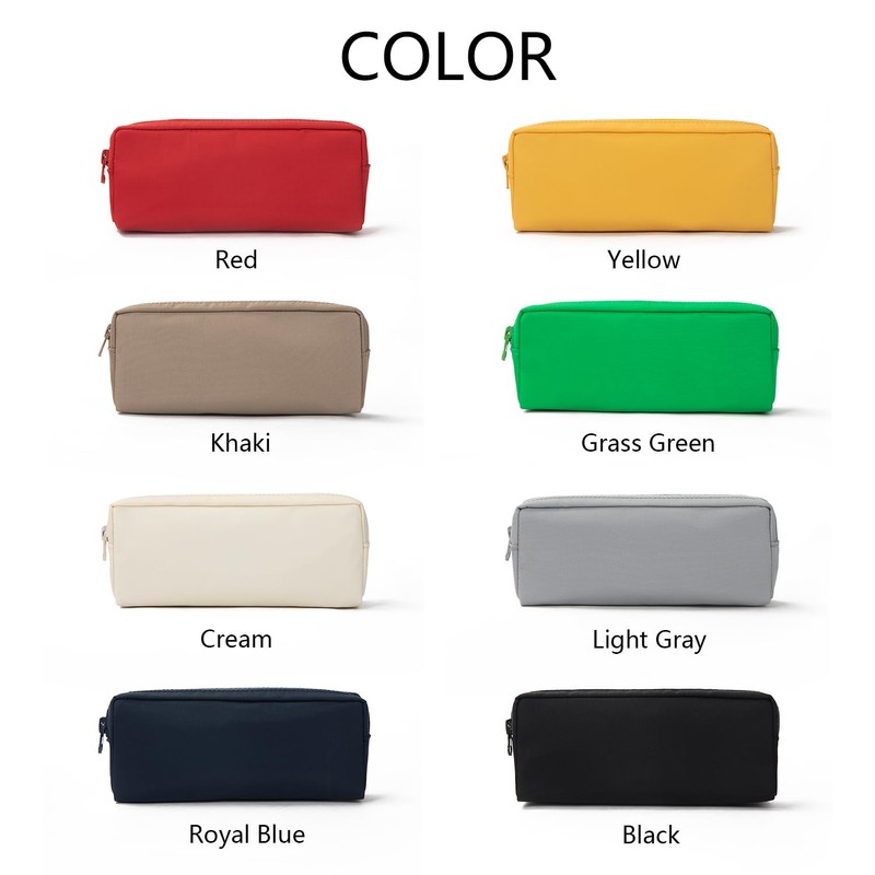 YONBEN Color Pencil Case Simple Oxford Fabric Bag for Student