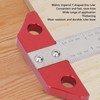 T Square Ruler 8in Drawing Metal Woodworking Layout Measuring Scriber