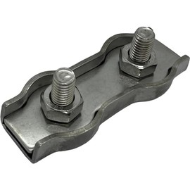 Wire Rope Clamp Duplex Stainless Steel V4A 316 8 mm Rope Clamp Wire Clamp