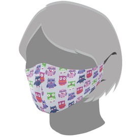 BRAVE FACE KIDS MASK OWLS 1pc