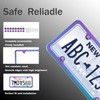 Iridescent License Plate Frame, 2 Pack Stainless Steel Mirror Polish