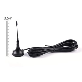 New Black 2 Lot Magnetic Police Antenna P71 Compatible for Crown Victoria/Impala/Dodge Charger/Taurus 4 1/2" x1 3/4" Tall and 3 3/4" Tall
