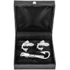 MRCUFF Fish Fisherman Fishing Hook Pair of Cufflinks & Tie