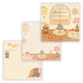 Nubby Memo Day Kitten | 2 Assorted Patterns, 80 Sheets Memo Pad