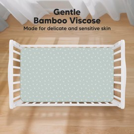 2-Pack Crib Sheets for Boys, Girls - Viscose Derived from Bamboo Fitted Crib Sheet, Baby Crib Sheets Neutral, Crib Mattress Sheet, Toddler Bed Sheets, Baby Sheets for Crib Fitted Sheets (Prairie)