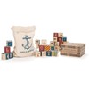 Uncle Goose Nautical Blocks with Canvas Bag - Made in