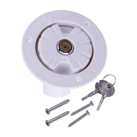 Gravity Lock Water Filler Cap RV Water Inlet Caravan Inlet Fresh Filler Nozzle Lockable Accessories with Stainless Steel Inner Core Caravan Trailer