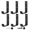 MANMILAI Towel Hooks Heavy Duty Black Wall Hooks Super Thick