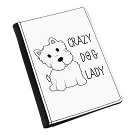 Gift Base Crazy Dog Lady Passport Holder Cover