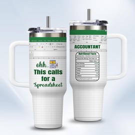 Accountant Gifts for Women Men - Ohh This Calls for A Spreadsheet 30oz Accountant Tumbler with Lids, Accounting Appreciation Gifts, Birthday Christmas Retirement Thank You Gift for CPA Coworkers