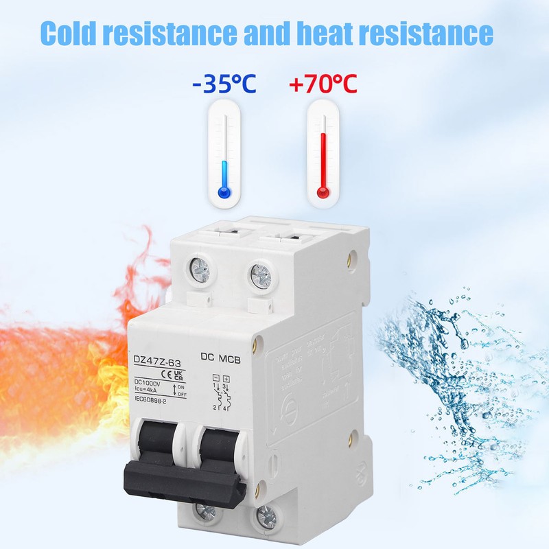 DC Circuit Breaker Overload Protection Magnetic System PV Circuit Breaker