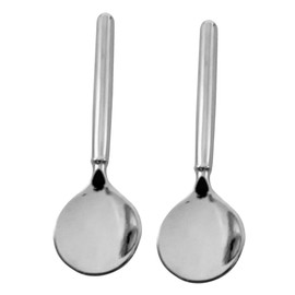 Baluue 2pcs Ergonomic Eye Cream Stick Metal Scoop for Beauty Products Zinc Alloy Skincare Tool