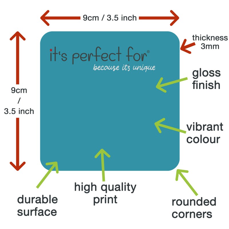 Drinks Coaster Mat for Teacher. It Takes a Big Heart