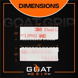 GOAT GRIP EZ Pass/I-Pass/FasTrak/SunPass Strips | EZ Pass Holder for Windshield | EZ Pass Adhesive Strips | EZ Pass Mounting Strips | EZ Pass Sticker | 16 Clear Strips (4 Sets) with 4 Prep Pads