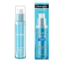 Neutrogena Hydro Boost - Suero hidratante con ácido hialurónico, fórmula de suero facial sin aceite y no comedogénico para una tez radiante, sin aceite y no comedogénico, 1 onza líquida