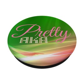 Sorority Publishing AKA Pretty Girls wear Pearls PopSocket Adhesive PopGrip - Black Floral - Compatible with Various Devices with Smooth, Hard, Plastic Cases