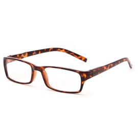 Rectangle Bifocal Reading Glasses in Tortoise by Readers.com | The Vancouver | +3.25