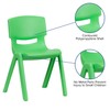 Flash Furniture Whitney 2 Pack Green Plastic Stackable School Chair