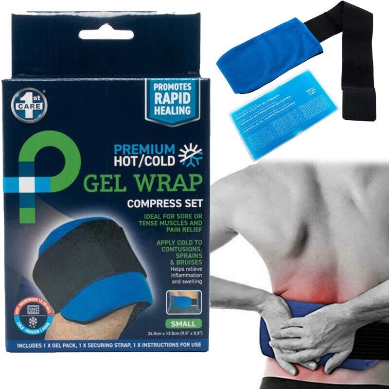 1x/2x Reusable Hot/Cold Gel Wrap Pack Therapy Relief Heat Set