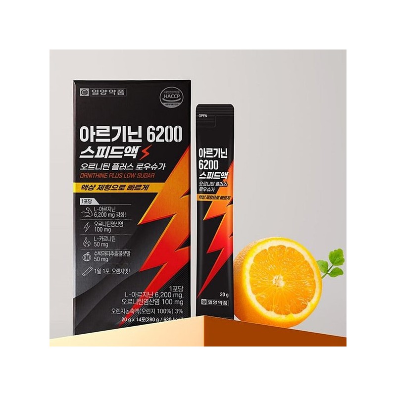 아르기닌 6200 스피드액 오르니틴 플러스 액상 고함량 14포 Arginine 6200