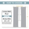 ChrisDowa 100% Blackout Curtains for Bedroom with Black Liner, 2