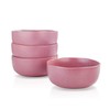 Stone Lain Stoneware Dish Set, 4 Bowls, Tom - Pink