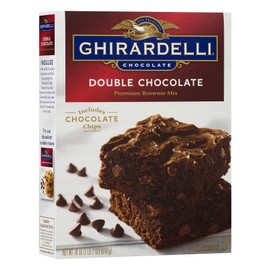 Ghirardelli, Chocolate Double Chocolate Brownie Mix, 18oz Box (Pack of 3)