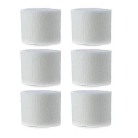 ANCLLO 20 Rolls 3.5cm x 10m Crepe Paper Party Streamers Backdrop Hanging Decorations for Birthday Party, Wedding and Festival Decorations, White