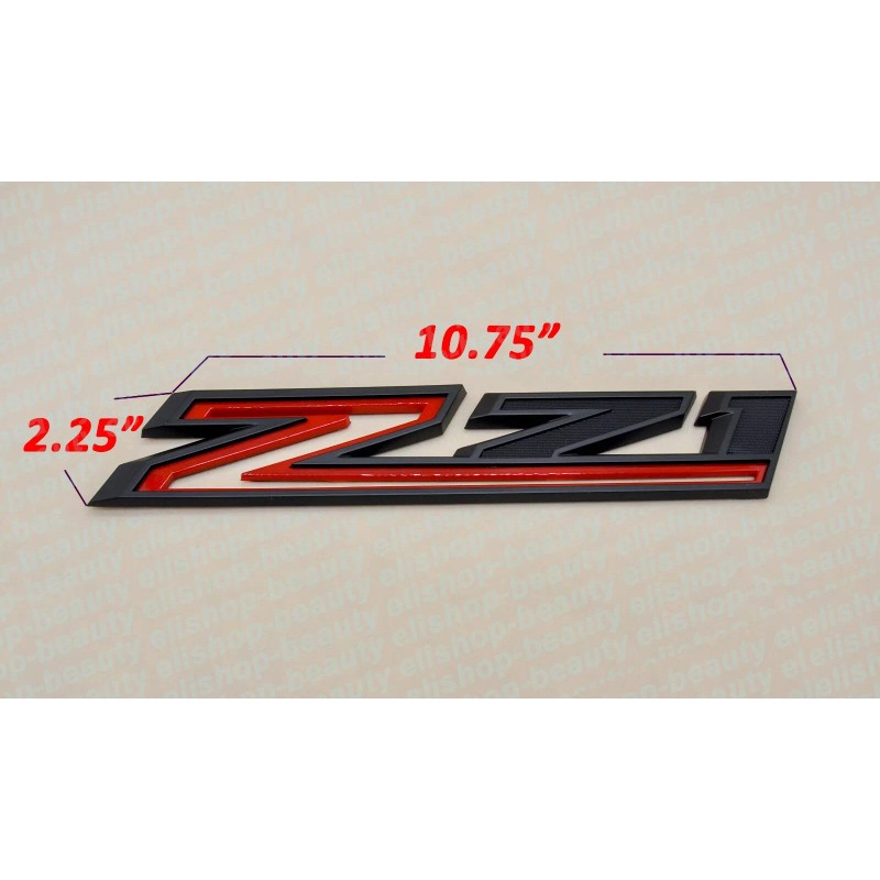 OEM 2pcs Black Red 2019-2023 Chevy Silverado Z71 Emblem Fender