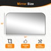 Bathroom Vanity Mirror,30" x 55" Black Metal Framed Wall Mirror