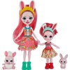 Enchantimals HCF84 Bree Bunny and Little Sister (approx. 15 cm