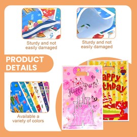 QOWIJEX Pack of 35 Gift Bags Children's Birthday Party Bags Children's Birthday Party Bags Gift Candy Bags for Girls Boys Children Birthday Party Bags (7 Styles)