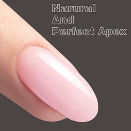 Vishine Milky Pink Rubber Builder Base Gel Nail Polish, 6 in 1 Builder for Strengthen Apex Building Extension Long Lasting Protect U V Cured Color Based Manicure for Fragile Nails Art Home Salon R063