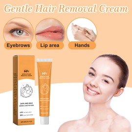 Guegine 3Pcs Hair Removal Cream Face, Facial Hair Remover Cream for Women, Gentle and Non-Irritating Effective Delayed Hair Growth for All Skin Types (20g/Stick)
