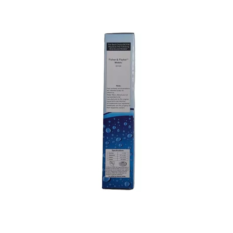 Fisher & Paykel Best Choice BCF54 Certified Water Filter fits