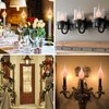 Konictom Flicker Flame Candle Light Bulbs,Silicone Replacement Bulbs for Country