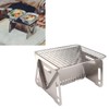 Folding BBQ Grill Heat Resistant Stainless Steel Collapsible Charcoal Grill