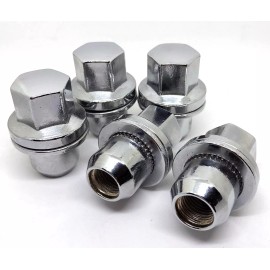 White Knight 2006-2017 20 Lug Nuts Land Range Rover 14x1.5 OEM Factory Replacement Chrome