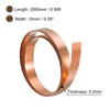 uxcell Copper Sheet Roll, 2000mm x 10mm x 0.2mm 99.9%